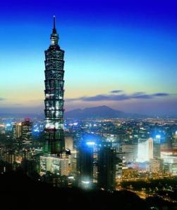 Taipei 101 at dusk